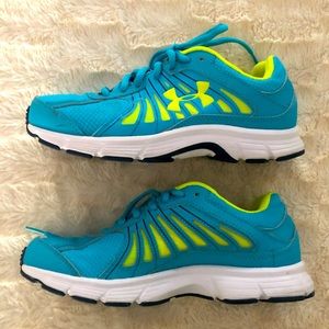 Under Armour sneakers.